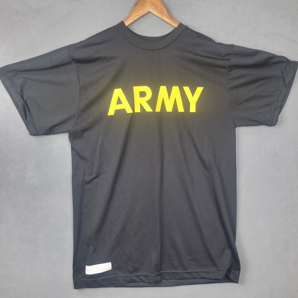 U.S. Army Shirt Mens Medium Physical Fitness Uniform APFU Tee Polyester Training
